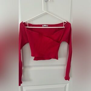 Zara crop shirt, perfect condition, size small